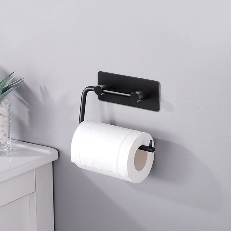 免钉纸巾架无痕贴胶不锈钢卷纸架卫生间厕纸架卫生纸架毛巾架环