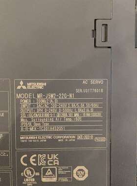 咨询三菱MR-J5W2-22G-N1试机件，99新。功能议价
