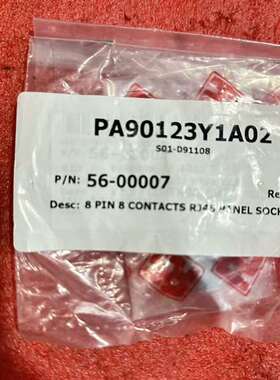 咨询PA90123Y1A02原装8P RJ45面板插座，型号56议价