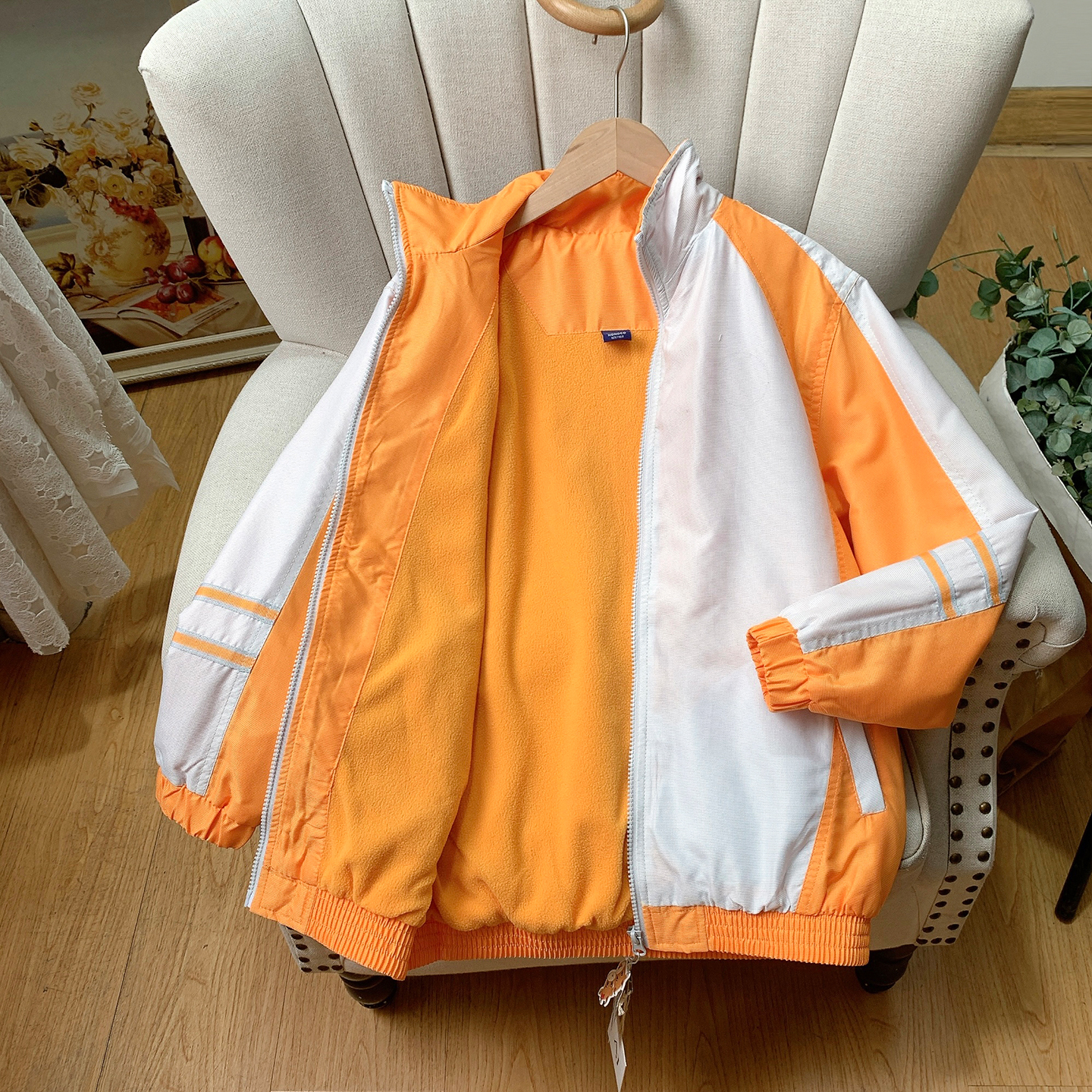 学校制服加厚加绒运动服外套女冬