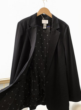 通勤休闲一粒扣西服外套女春秋款