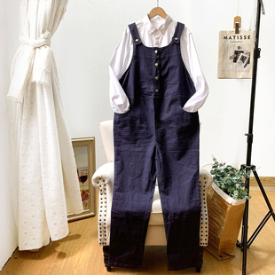 今生家撤柜单！大码休闲宽松牛仔背带裤孕妇裤直筒裤女长裤春秋