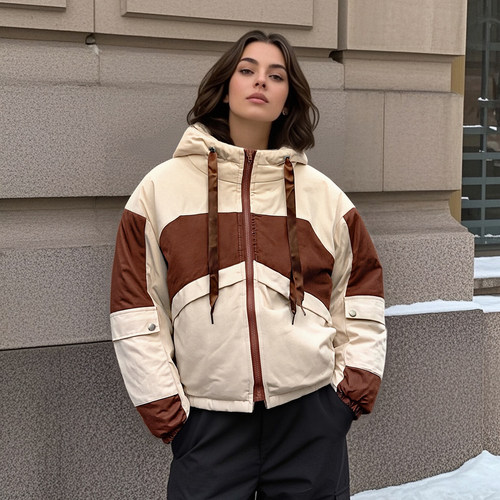 质感很赞！厚款！宽松连帽棉袄女