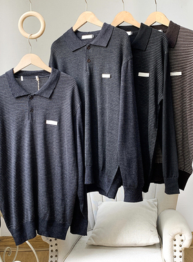 奢贵高货~原1280元（86%-100%羊毛衫）美式商务男装polo针织BA001