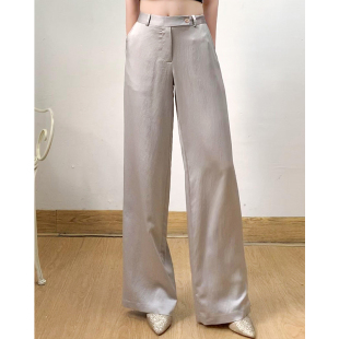 撤柜 长裤 吊价880 气质通勤OL阔腿裤 女夏 高档轻奢丝滑垂感 高货