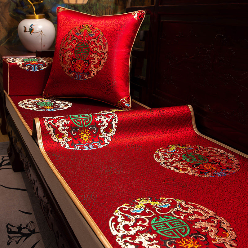 新中式实木沙发垫轻奢高级感沙发套罩防滑坐垫盖布靠背巾四季通用,居家布艺,沙发垫,淘宝优惠券,粉丝福利购,淘宝优惠卷