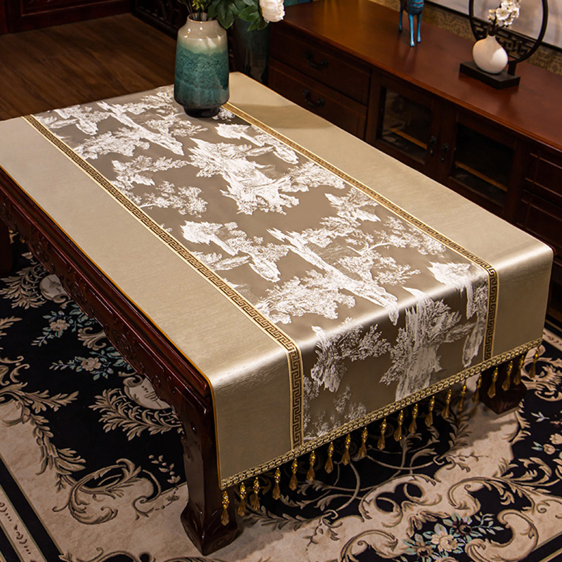 中式茶几长方形电视柜梳妆台桌布