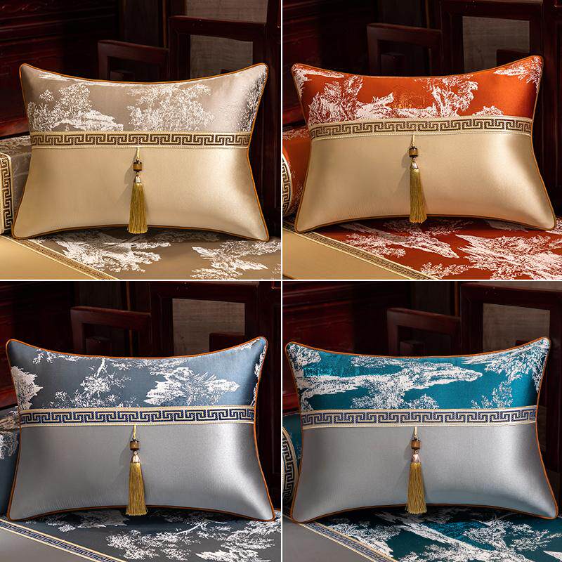 中国风抱枕靠垫大靠背垫新中式抱枕沙发客厅轻奢高级感床头靠枕套