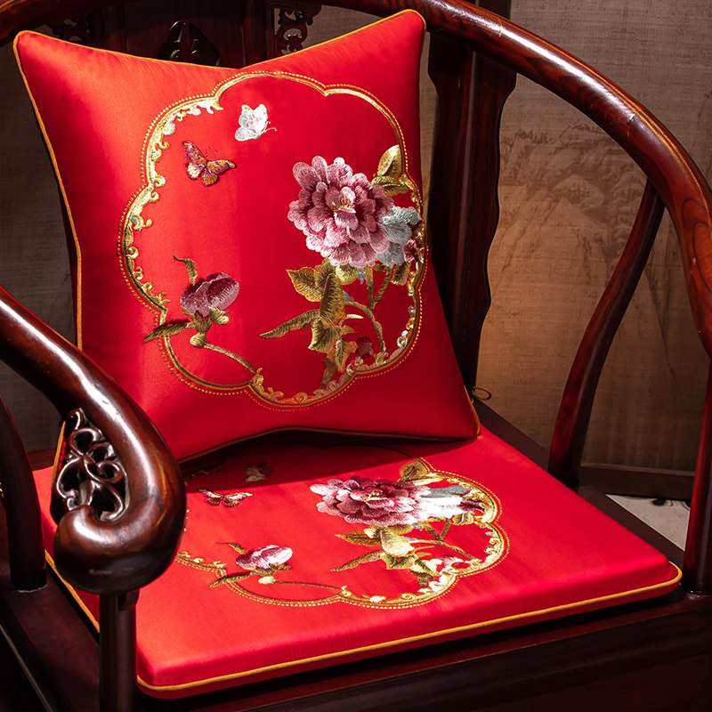 中式红木椅子垫实木家具坐垫高档椅垫圈椅太师椅官帽椅座垫乳胶垫,居家布艺,椅垫,淘宝优惠券,粉丝福利购,淘宝优惠卷