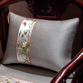 冰丝凉席抱枕套含芯客厅沙发冰藤靠背靠垫透气床头腰靠定制