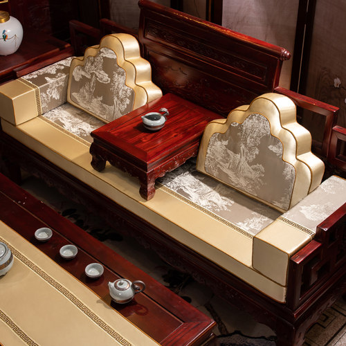 红木沙发垫新中式罗汉床垫子