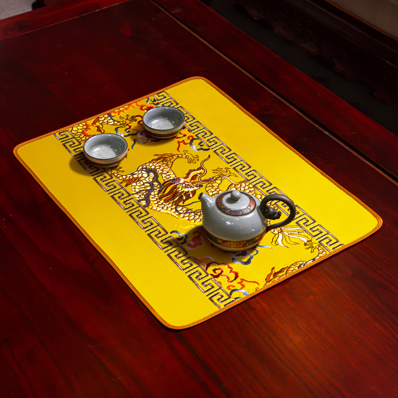 新中式餐垫餐桌盘垫布艺花瓶垫