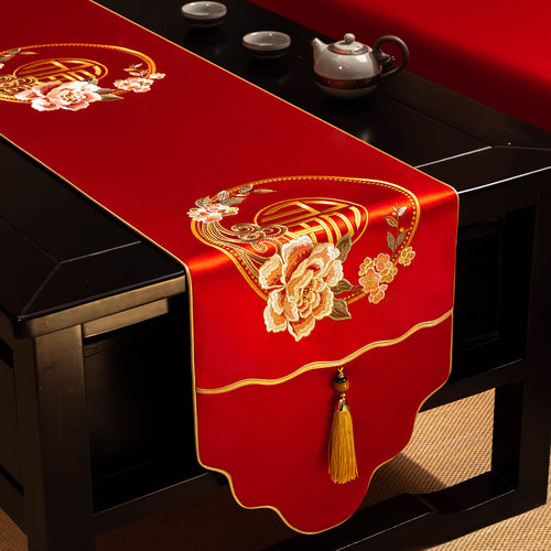 轻奢高级感长条高端桌旗