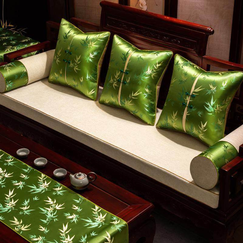 新中式红木沙发坐垫定制