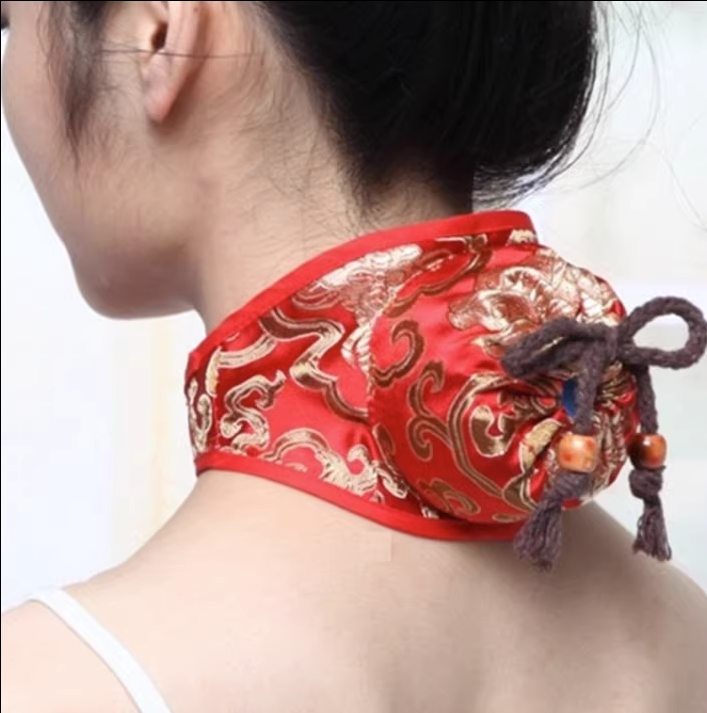 单孔全铜随身灸艾灸仪颈部无烟布套艾灸盒便携式耐高温家用温灸器