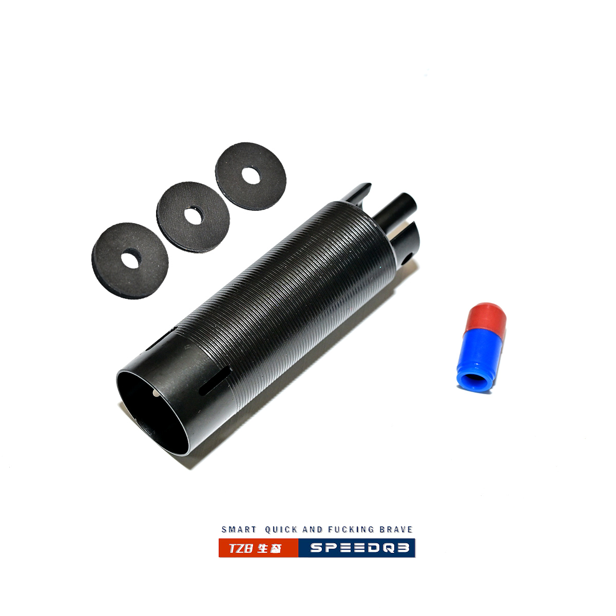 TZB大流量变径QPQ一体气缸，送2/3/4毫米aoe静音垫片