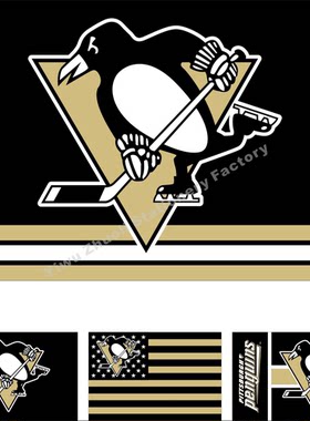 NHL匹兹堡企鹅队旗帜曲棍球冰球Pittsburgh Penguins Hockey Fla