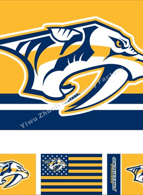 NHL 纳什维尔掠夺者队旗帜曲棍球冰球 Nashville Predators Flag