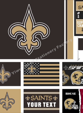 NFL 新奥尔良圣徒旗帜 美国橄榄球队旗 New Orleans Saints Flag