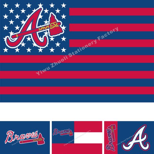 MLB 亚特兰大勇士队旗帜 美国职业棒球 Atlanta Braves Flag