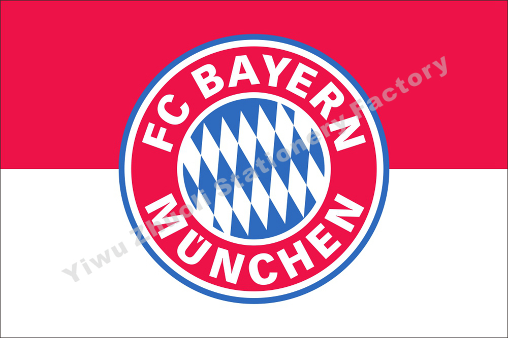 德甲 拜仁慕尼黑队旗 德甲旗帜 fc bayern munich flag 144x96cm