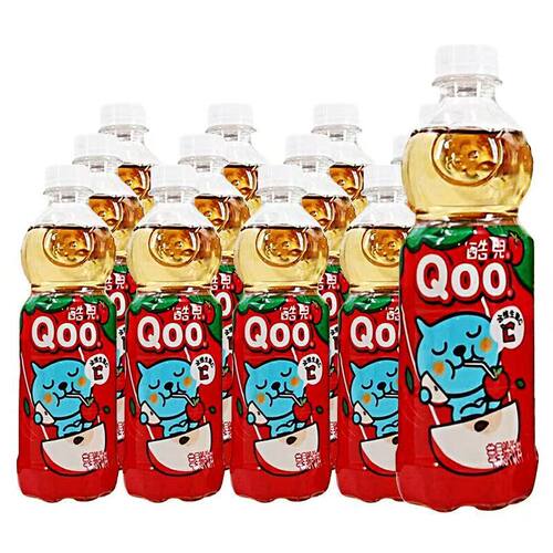 美汁源酷儿450ml*12瓶苹果汁果汁果味饮料整箱