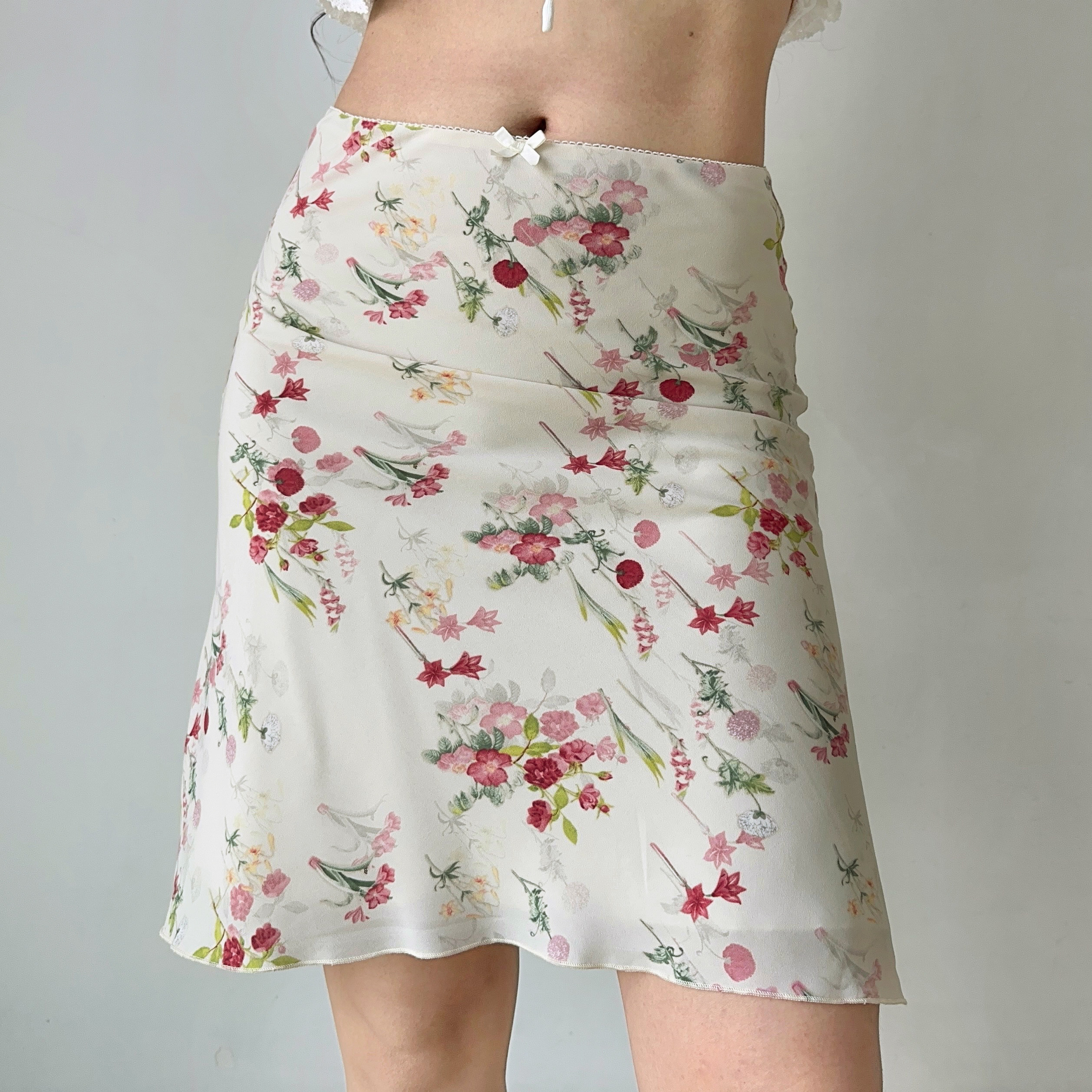 Go Girl Go 自制欧美风复古花束印花半身裙女夏a字包臀鱼尾短裙