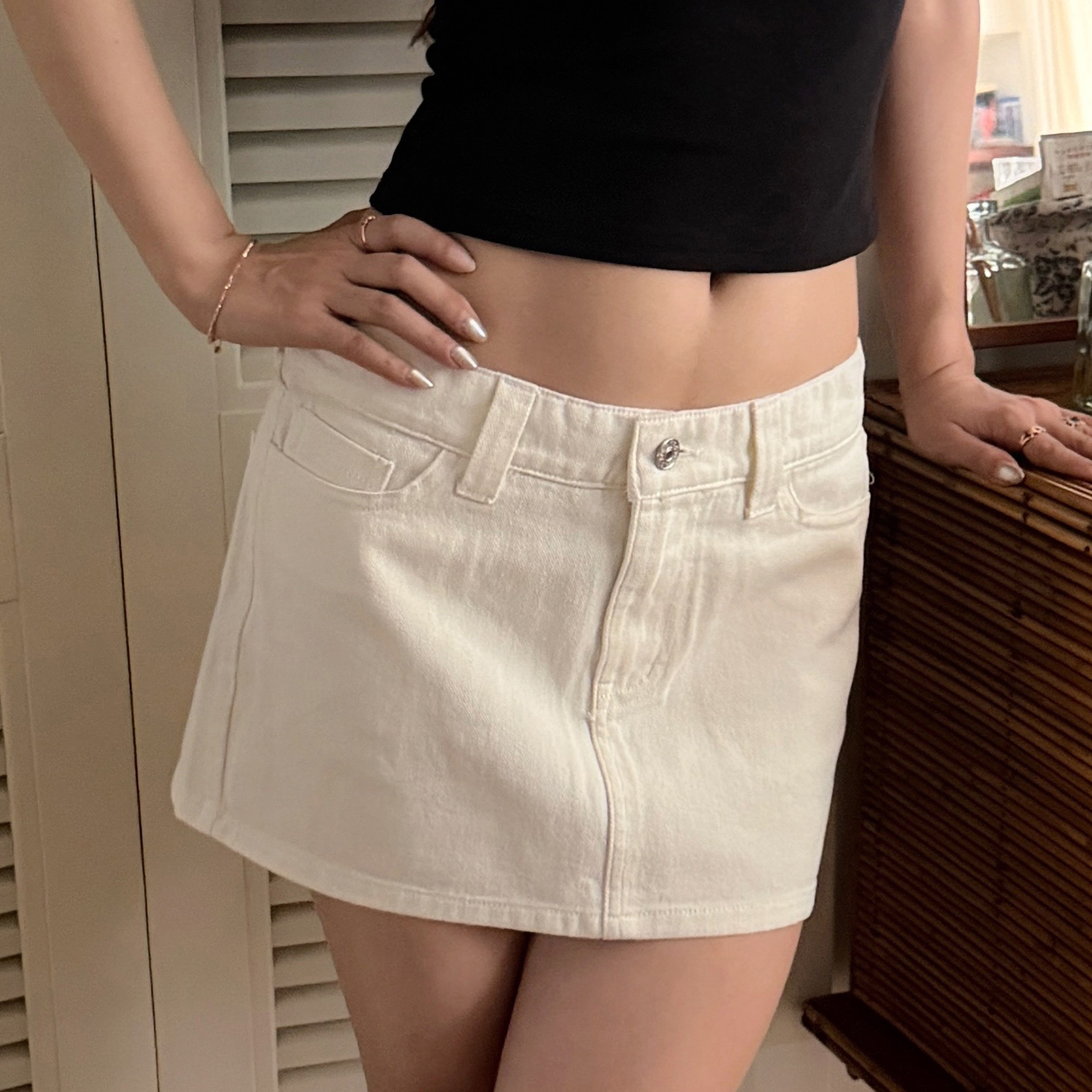 Go Girl Go 欧美风显瘦低腰牛仔半身裙包臀短裙女夏季辣妹穿搭