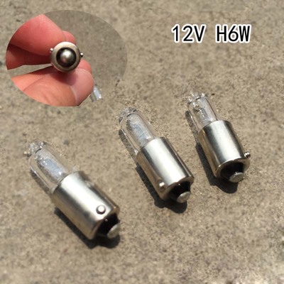 单触点偏角 前指示灯泡 前示宽汽车灯泡H6W 12V6W BAX9S 1203