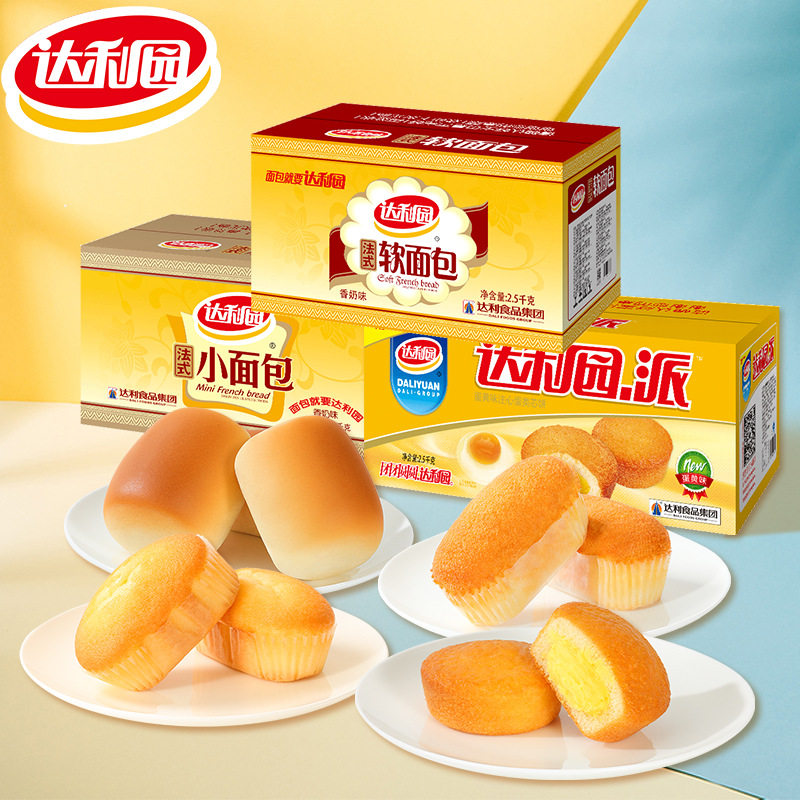 【达利园箱装多规格】散称糕点3斤/5斤出厂原箱零食休闲面包图片