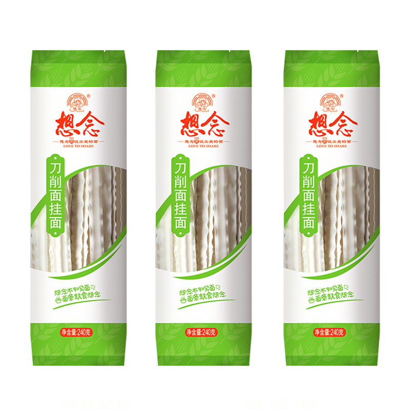 想念刀削面240g宽面波浪花边刀削挂面 - 实物图