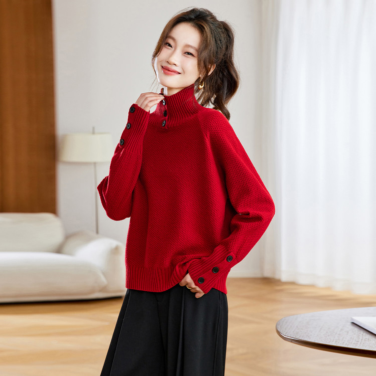 中常规宽松常规街头风毛针织衫