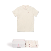 国棉壹厂4件装 纯棉圆领t新疆棉白t恤 合体版 超柔系列短袖 男女经典