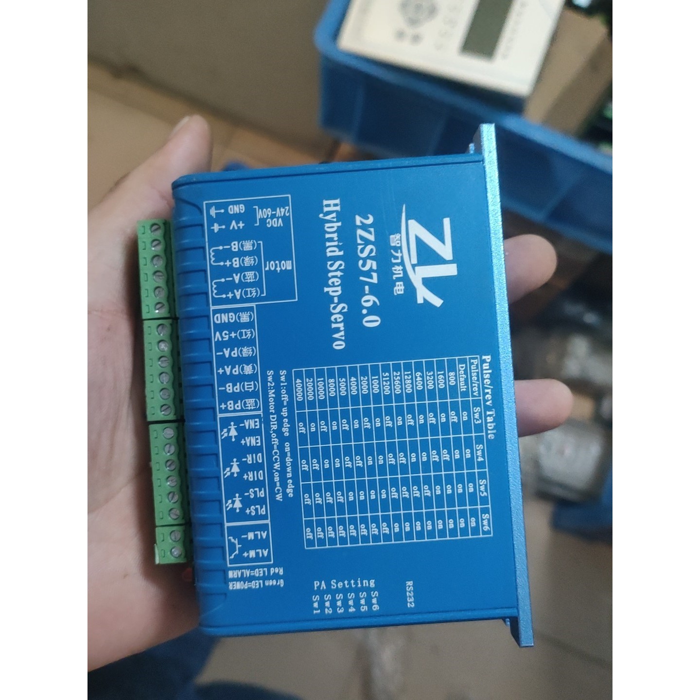 智力机电2ZS57-6.0混合步进伺服驱动器,实物拍摄,成色议价产品