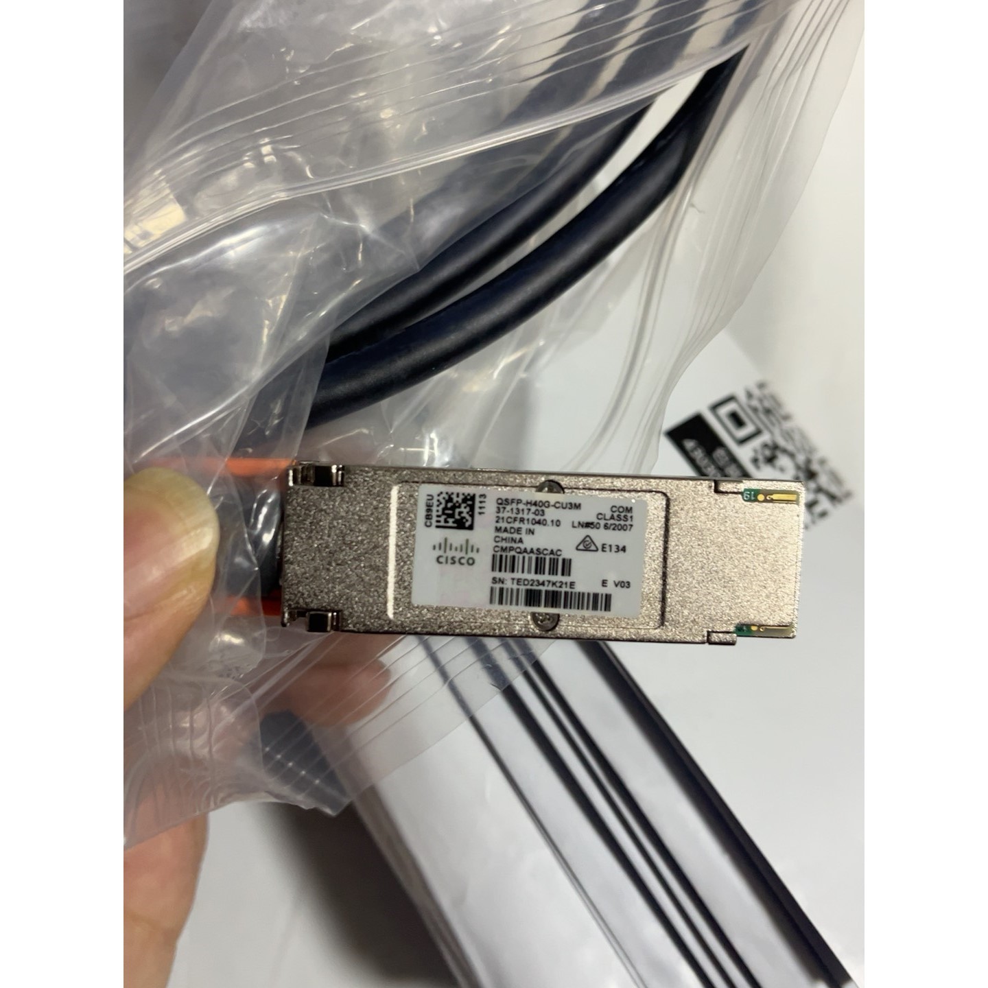 CISCO思科   QSFP-H40G-CU3M  铜缆线,议价产品
