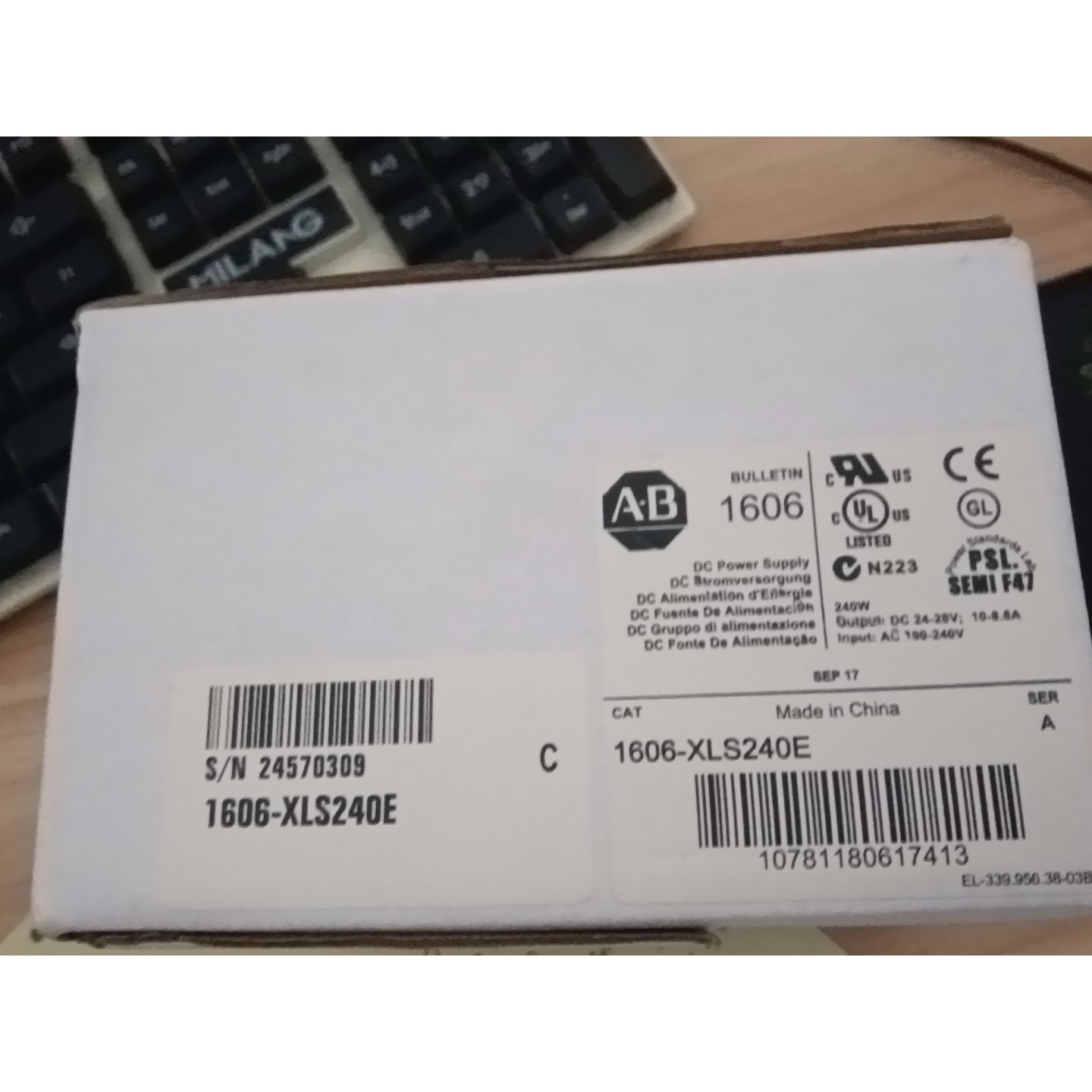 AB 1606-XLS240E DC24V/10A AC10议价产品