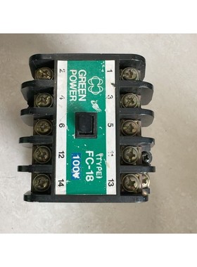 绿色POWER接触器FC-18,100V电压,成色不错,实物议价产品