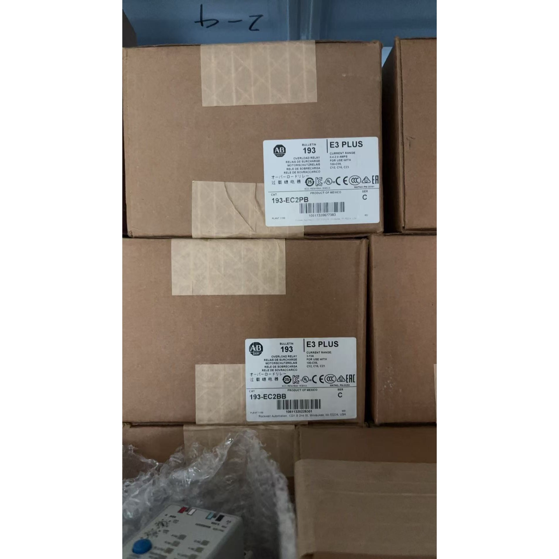 AB 193-EC2PB/E3 PLUS过载继电器议价产品
