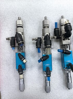 精密点胶阀,蓝色外壳,带千分尺调节,G1/8进料口,M5气控议价产品