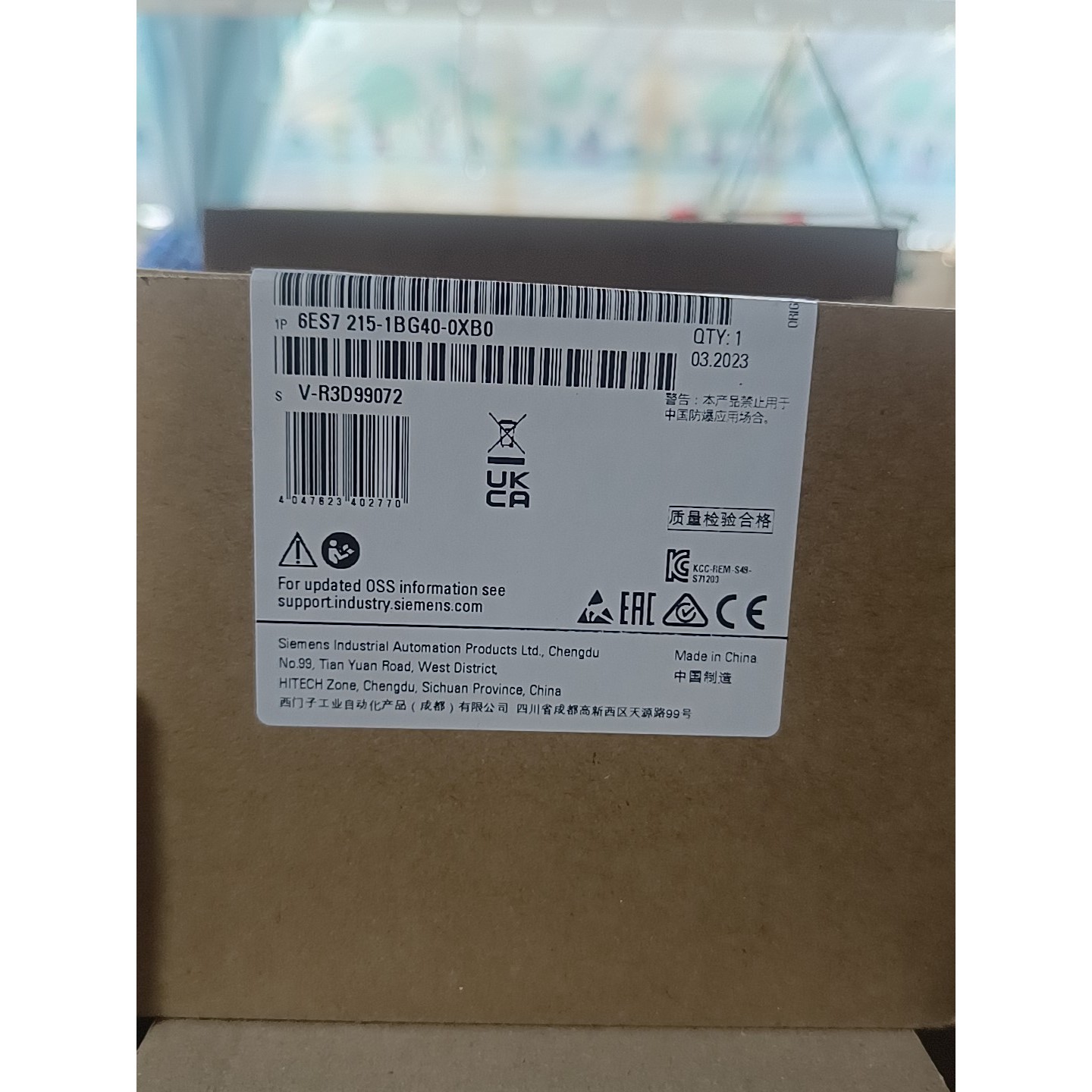 6ES7 215-1BG40-0XB0 全新原装正品实议价产品