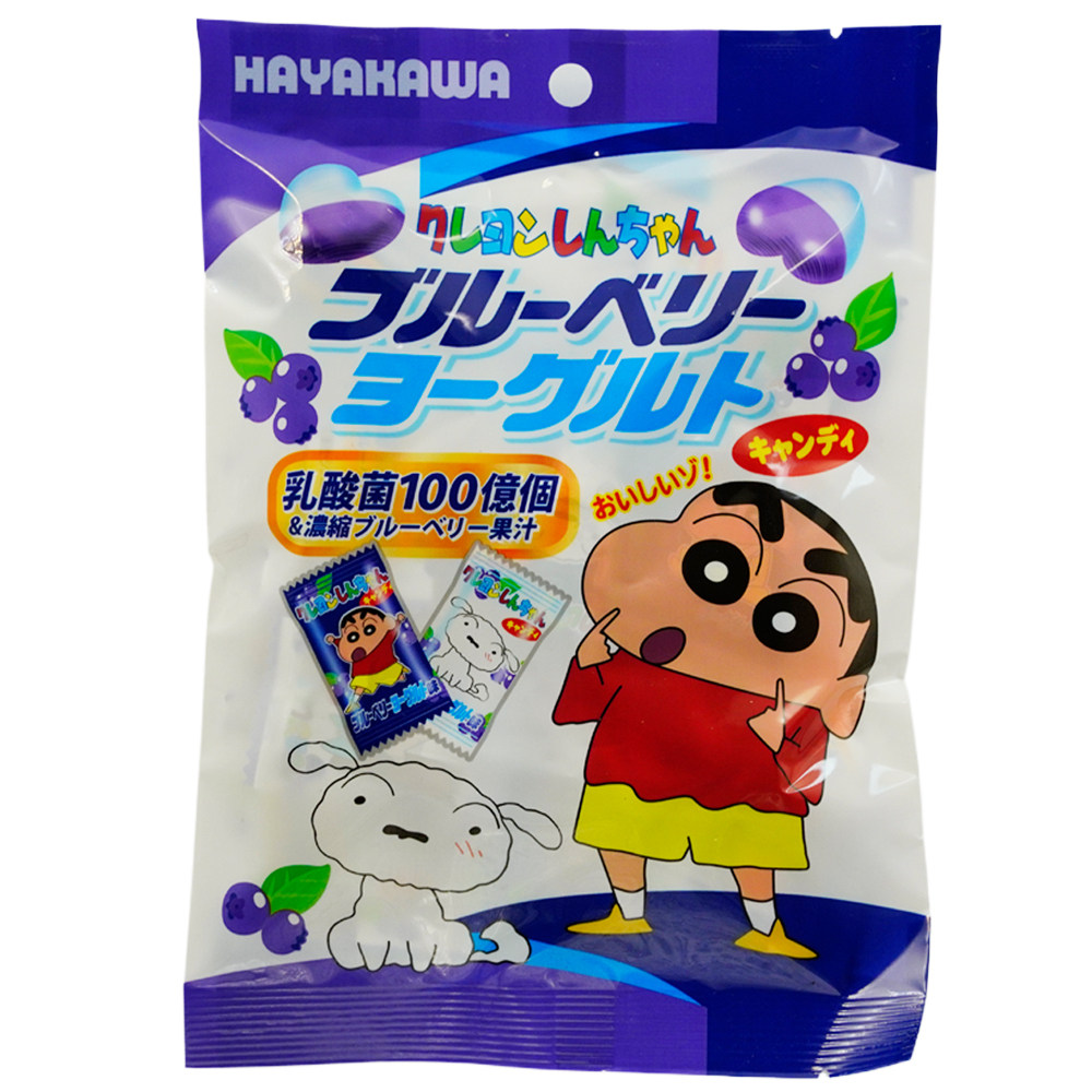 【恩雅家】HAYAKAWA蜡笔小新版蓝莓乳酸菌糖70g/袋 日本进口零食