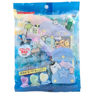 【恩雅家】日本进口零食早川角落生物hayakawa汽水味糖果70g/袋
