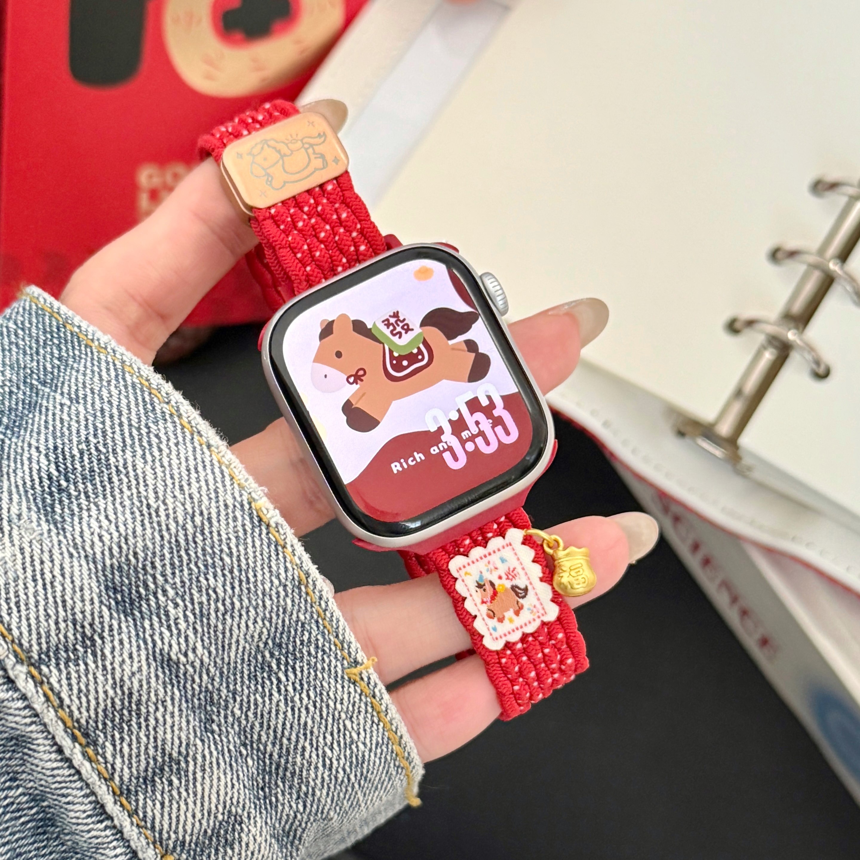 马年福袋挂坠细款表带适用苹果手表S11iwatch10applewatch9se腕带,智能设备,智能手表手环表带/腕带,淘宝优惠券,粉丝福利购,淘宝优惠卷