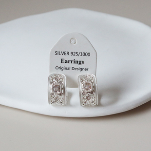 品牌轻奢重工日常精致925银针小号耳圈（细节见视频）