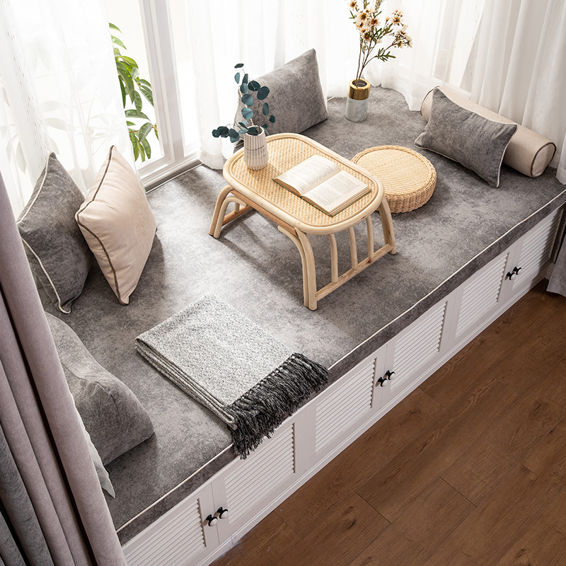 飘窗垫科技布可机洗防滑加厚有帛