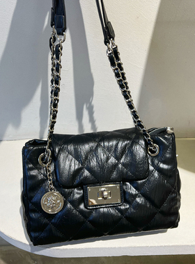 小D家小香风菱格链条包时尚腋下单肩包女2026新款通勤百搭斜挎包