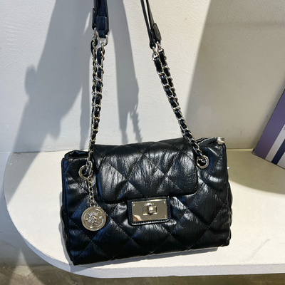 小香风菱格链条包腋下单肩斜挎包