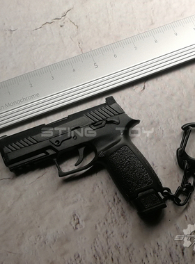 1:3P320塑料枪模钥匙扣玩具可分解空挂装卸弹匣不可发射STINGTOY