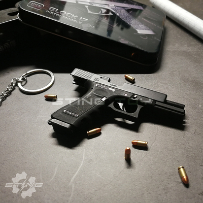 合金帝国13比例金属G17抛壳枪模