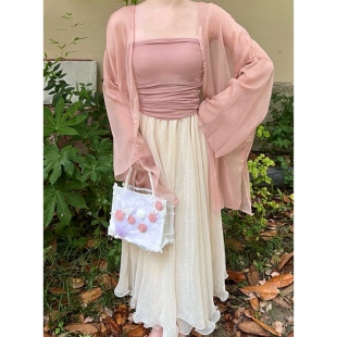 晚时光 秒杀仙仙的防晒开衫薄款外套女夏雪纺衫衬衫外搭空调衫